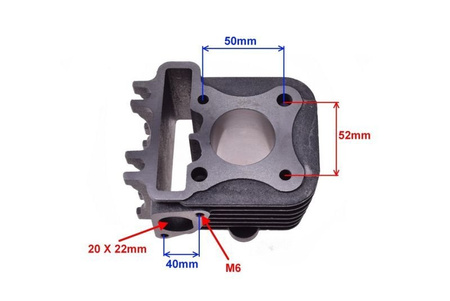 Cylinder Przeznaczony do skuterów Piaggio 4T 50cm