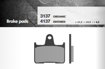 Klocki hamulcowe kh254 (gsf650/1200 tył) (ft 3137)