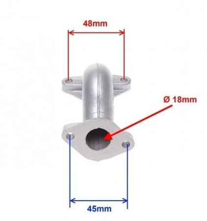 Króciec gaźnika Quad 110 ATV 110