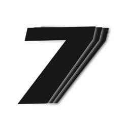 Numery startowe 25cm x 20cm ukośne, kolor czarny nr7(3szt.)