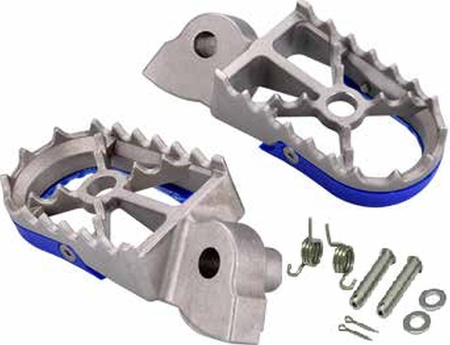 Podnóżki pegi yamaha yz 65/85 '18-'22; yz 125/250 '99-'22; yz250/400/426/450f '99-'22; wr250/400/426/450 '98-'22 ( stal nierdzewna w komplecie z zestawem montażowym 2 sprężyny, 2 sworznie, 2 podkładki, 2 zawleczki)