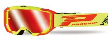 Gogle pg3303 fl vista kolor żółty fluo/czerwony (szyba pg3348 czerwona lustrzana antiscratch, no fog, anti uv + pg3310 gratis) (3303-273 fl)