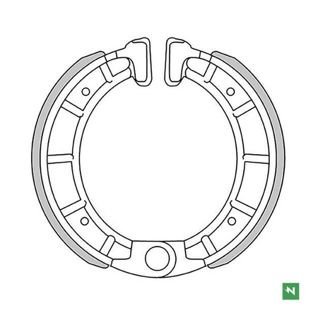 Szczęki hamulcowe derbi venture , senda , vamos 50 (105x25mm)