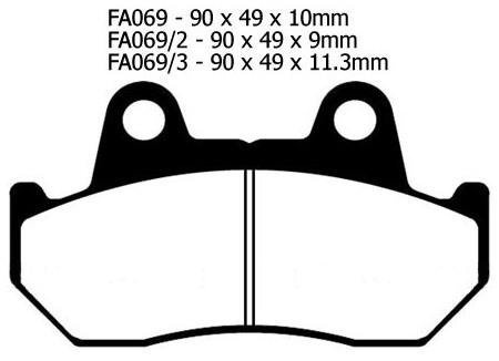 Klocki hamulcowe Honda VT 750 C Shadow Honda VF 750 C