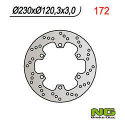 Tarcza hamulcowa przód kawasaki kmx 125 (86-03) (230x120x4) 6 otworów śr.10,5