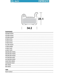 Moto-master bike pro klocki hamulcowe rowerowe sinter pro metaliczne