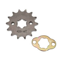 Zębatka przód zdawcza 14Z 428 do Yamaha Ybr 125 + Zabezpieczenie