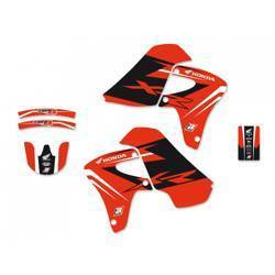 Komplet naklejek (oklein) honda xr 650r '00-'09 , dream 4 kolor czerwony/czarny