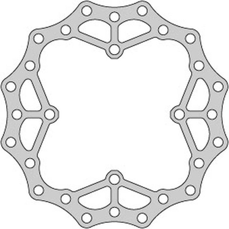 Tarcza hamulcowa tył kawasaki kx125 kx250 kx450 klx450 (240x115x4mm)