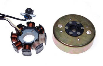 Stator iskrownik z kołem magnesowym skuter 4T 139Qmb Gy6-50