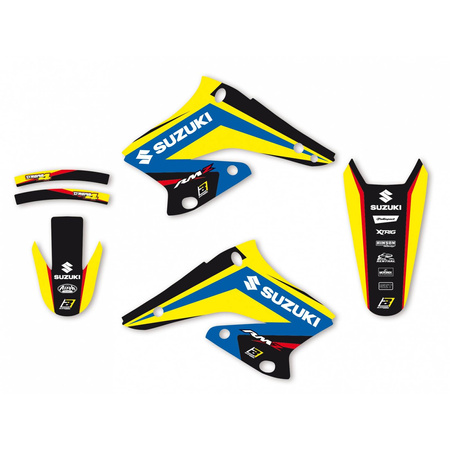Komplet naklejek (oklein) suzuki rmz 250 '04-'06 dream 4 kolor niebieski/żółty/czarny