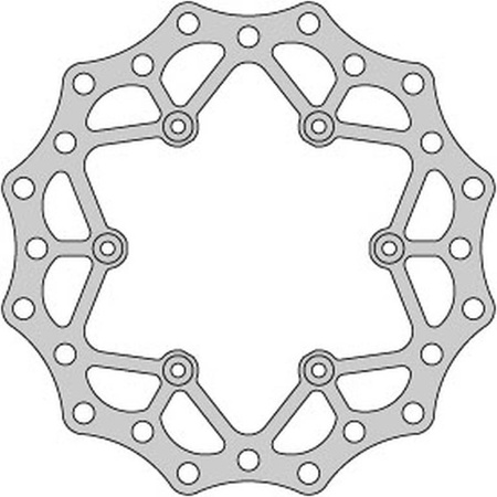 Tarcza hamulcowa tył yamaha yz/wr 125 yz/wr 250 yzf/wrf 400/426 (240x115x4mm)