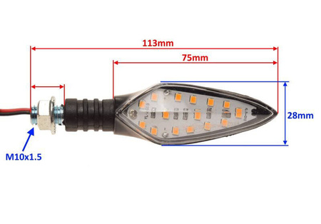 Kierunkowskaz para diody led