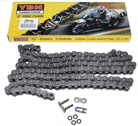 Łańcuch napędowy do motocykla YBN 130 ogniw 428HO oring