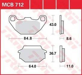KLOCKI HAMULCOWE TRW MCB701EC