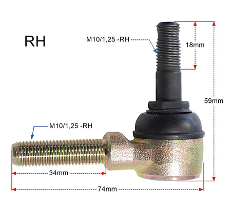 Końcówki Drążków Kierowniczych Tekyo Lewy + Prawy Kawasaki Suzuki 51-1023-Lr