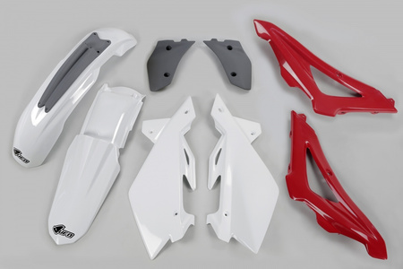 Komplet plastików husqvarna cr 125/250 2t '06-08 kolor oem dla '06 (biały/szary/czerwony)