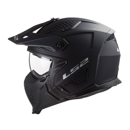 Kask modułowy LS2 OF606 Drifter Solid Matt Black z odpinaną maską