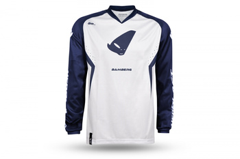 KOSZULKA BAMBERG JERSEY CROSS KOLOR BIAŁY/NIEBIESKI ROZMIAR M - KOLEKCJA 2024