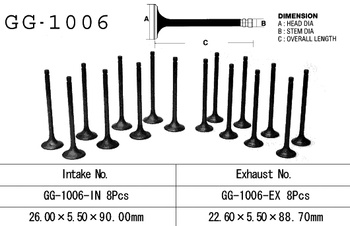 ZAWÓR WYDECHOWY HONDA CB 900F 79-83 (SC01, SC09), CB 1100F/R 82-85 (OEM: 14721-438-000) (1SZT.) (MADE IN JAPAN)