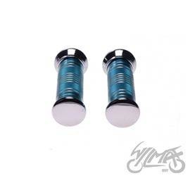 Manetka metal ryflowana niebieska