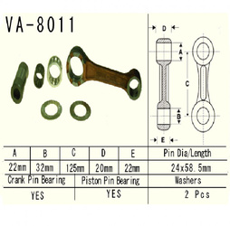 Vesrah - korbowód kawasaki kx250 02-08r.