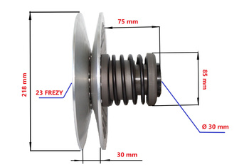 Tylne Koło Pasowe Kompletne Cf Moto 500hl Sot00003