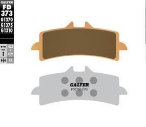 Klocki hamulcowe kh447 spiek metaliczny (złote) sport, przód (brembo)