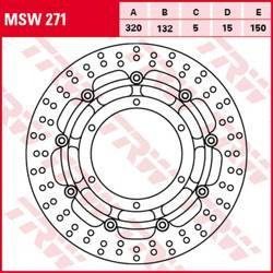 Tarcza hamulcowa przód yamaha xt 660x '04-'16 (320x132x5mm)