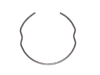 Zabezpieczenie uszczelniacza przedniego zawieszenia (1 szt. 1,6 x 48 mm) honda fes 125/150 '98-'07, sh 125/150 s/r '05-'08, cmx 250c '96-'03