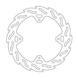 Tarcza hamulcowa tył flame 240mm honda crf 250/450 '04-