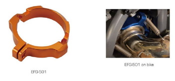 WZMOCNIENIE (FLANSZA) WYLOTU WYDECHOWEGO KTM SX/XC/XC-W 250/300 '17-'23, HUSQVARNA TC/TE/TX 250/300 '17-'23, GAS GAS EC 250/300 '21-'23 KOLOR POMARAŃCZOWY