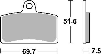 Hamulcowe kh399 maxi sinter sinter kolor złoty