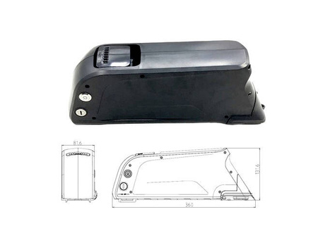 Bateria na ramę 48v/12,8 ah atlas power force mlbat/48v/12ah/trapez