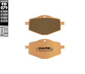 Klocki hamulcowe kh101 spiek metaliczny (złote) street