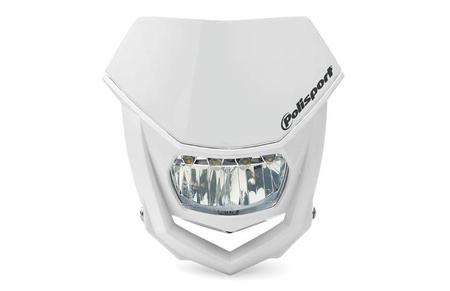 Polisport lampa przednia model halo led (żarówka ledowa -prąd stały 12v) kolor biały