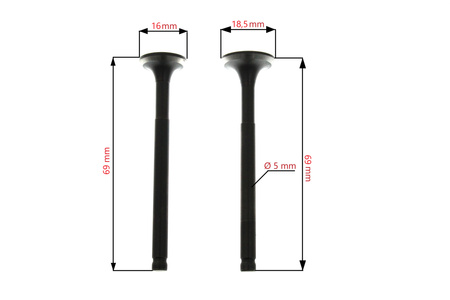 Głowica Kompletna Do Cylindra Gy6 4t 50ccm 39mm (Długie Zawory) Power Force