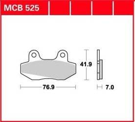 KLOCKI HAMULCOWE TRW MCB525