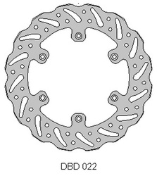 Tarcza hamulcowa tył suzuki rm125 yamaha yz125 (240x118x4mm)