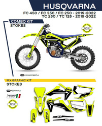 Komplet naklejek (oklein) husqvarna tc 125/250 '19-'22