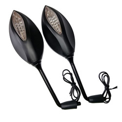 Lusterko uniwersalne komplet led kolor czarny