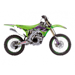 KOMPLET NAKLEJEK (OKLEIN) KAWASAKI KX 250F '09-'12 DREAM 5 KOLOR ZIELONY CZARNY