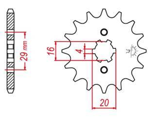 Zębatka przednia 514 12 kawasaki kx125 '84-'93 (jtf422.12)