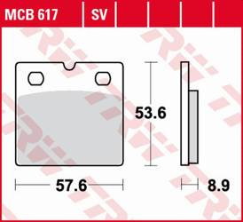 Klocki hamulcowe kh171 organic bmw r65 '89-'93, k75 s/rt '89-'96, r80 /rt '89-'95, k100 /rt/rs/lt '88-'96 przód