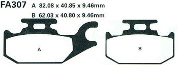 KLOCKI HAMULCOWE EBC FA307TT
