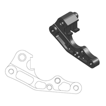 Adapter do tarczy hamulcowej flame 270mm przód beta 250/300/350/390/400/430/450/480/498/500 beta 250/300rr '13-'19
