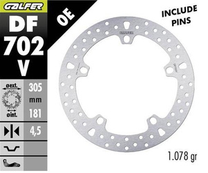 TARCZA HAMULCOWA PRZÓD BMW R 850/1100/1150/1200 (305X181X4,8) (NG1044)