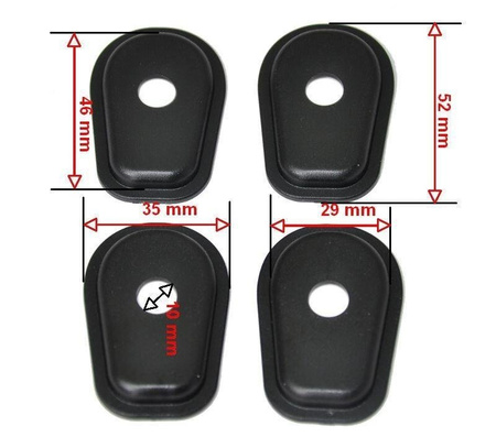 Zaślepki kierunkowskazów uniwersalne motocykle Kawasaki