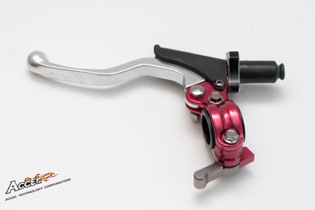 uchwyt dźwigni sprzęgła kompletny + hot start uniwersalny kolor czerwony (cl-06rd)