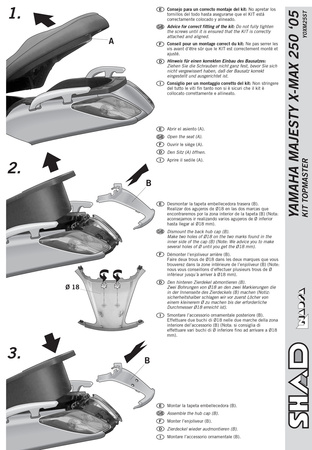 Stelaż kufra tylnego Shad do Yamaha X-Max 125 250